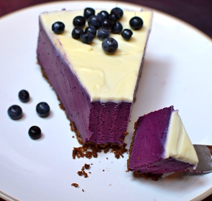 borůvkový cheesecake - Featured