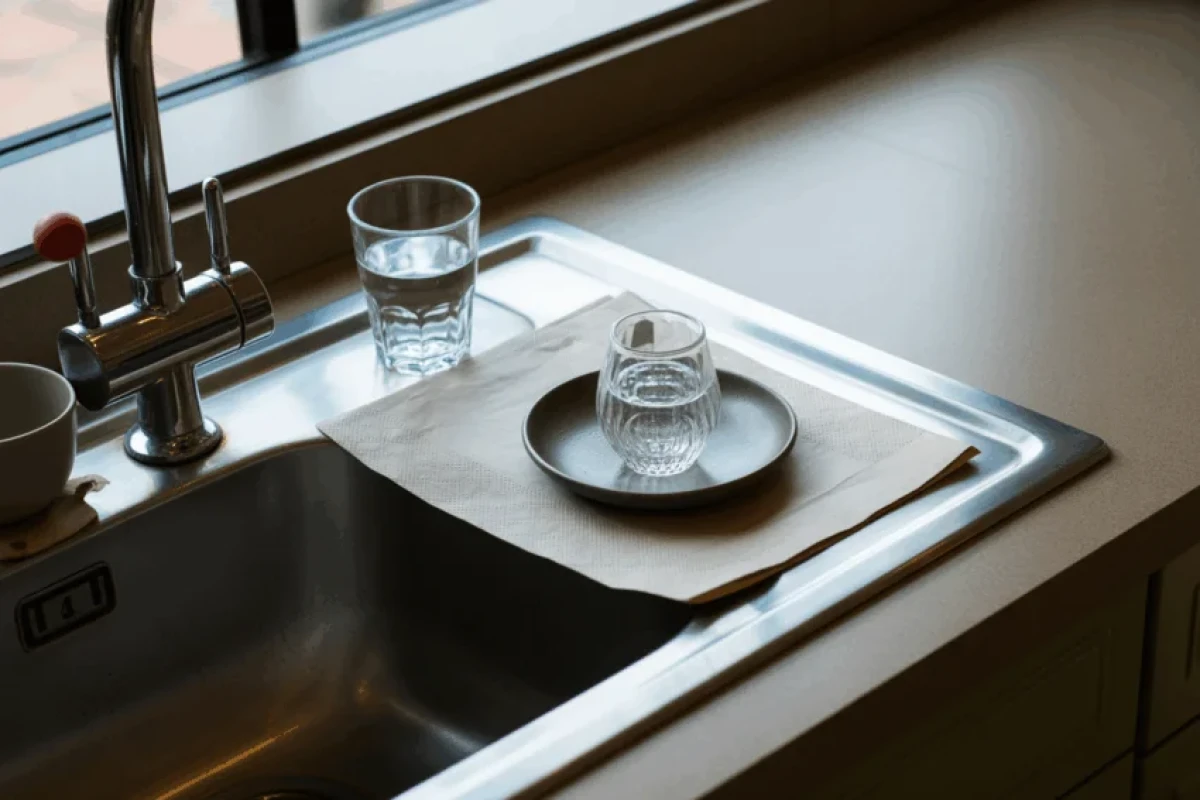 Odjíždíte na pár dní? Naučte se trik s vodní sklenicí v dřezu 7 Odjíždíte na pár dní? Naučte se trik s vodní sklenicí v dřezu